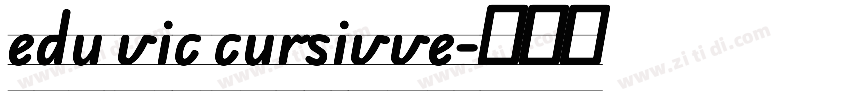edu vic cursivve字体转换